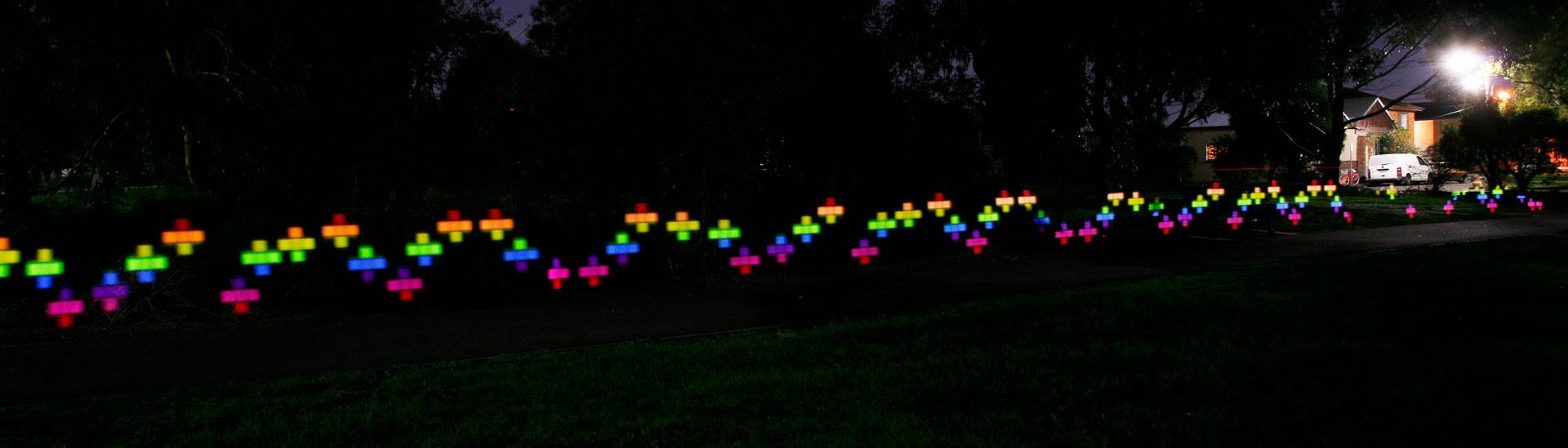 LED Scooter in a local park